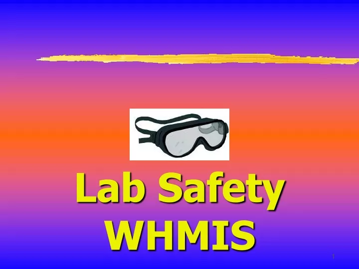 lab safety whmis