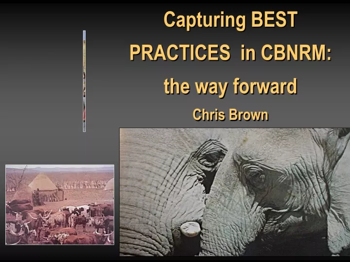 capturing best practices in cbnrm the way forward