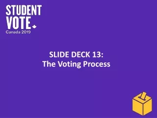 Slide Deck  13: The Voting Process