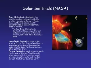 Solar Sentinels (NASA)