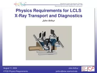 Physics Requirements for LCLS  X-Ray Transport and Diagnostics