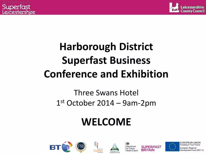 harborough district superfast business conference
