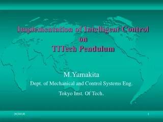 Implementation of Intelligent Control  on TITech Pendulum