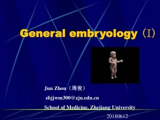 General embryology  (I)