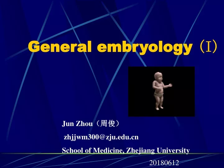 general embryology i