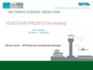 ICAO EUR FPL2012 Workshop