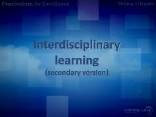 Interdisciplinary  learning (secondary version)