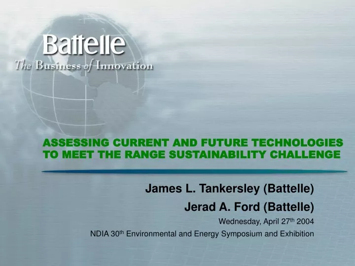 assessing current and future technologies to meet the range sustainability challenge