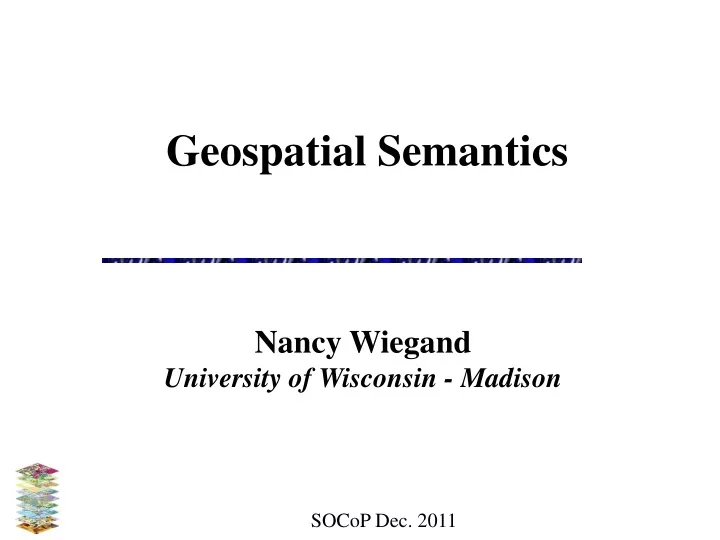 geospatial semantics
