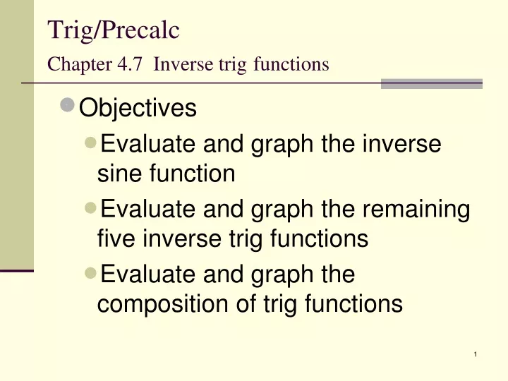 trig precalc chapter 4 7 inverse trig functions