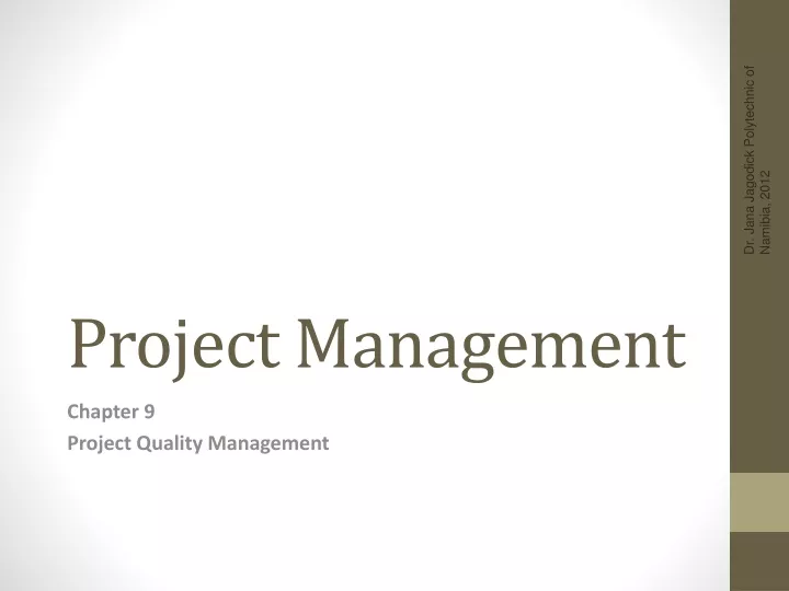 project management