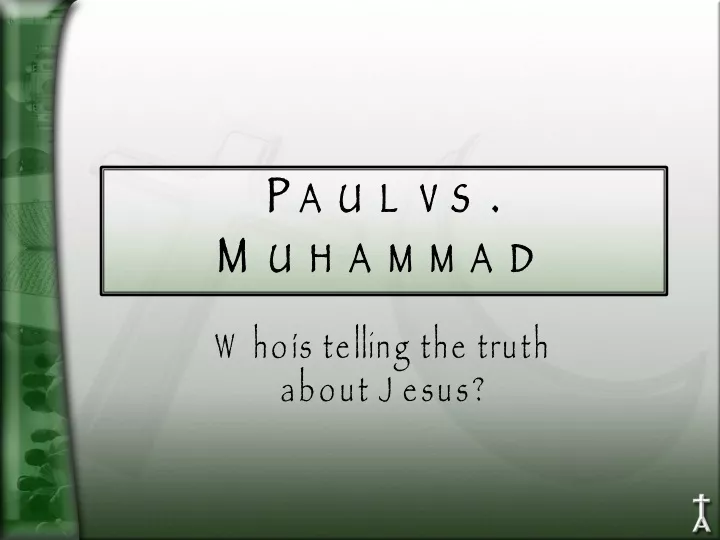 paul vs muhammad