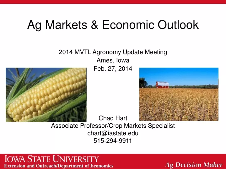 ag markets economic outlook