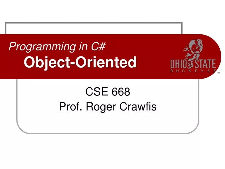 programming in c object oriented