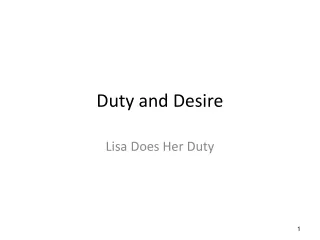 Duty and Desire