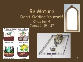 Be Mature Don’t Kidding Yourself Chapter 4 James 1: 19 - 27