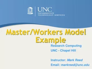 Master/Workers Model 	Example