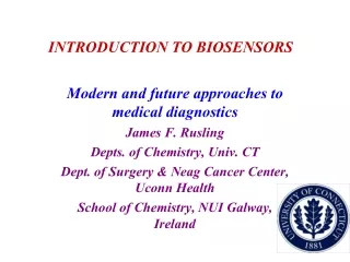 INTRODUCTION TO BIOSENSORS