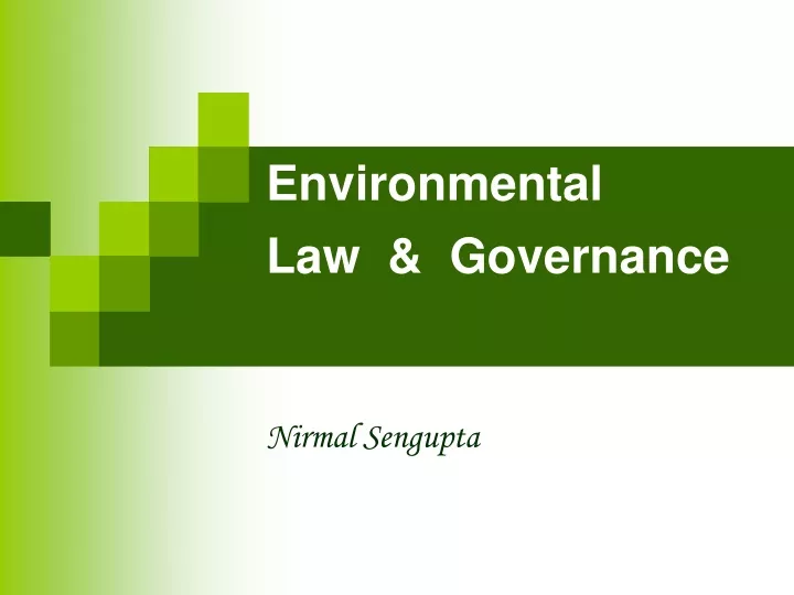 environmental law governance