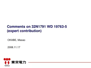 Comments on 32N1791 WD 19763-5 (expert contribution)