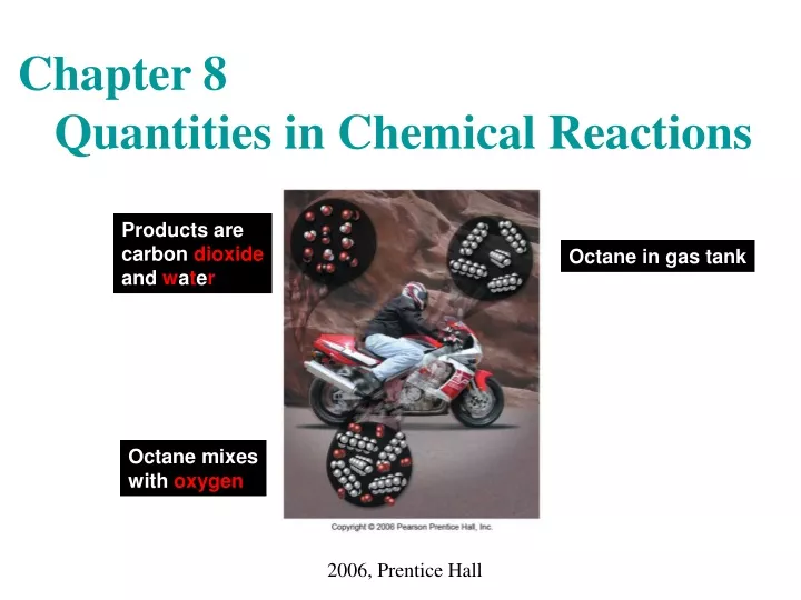 chapter 8 quantities in chemical reactions