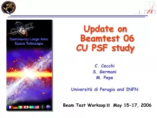 Update on  Beamtest 06  CU PSF study
