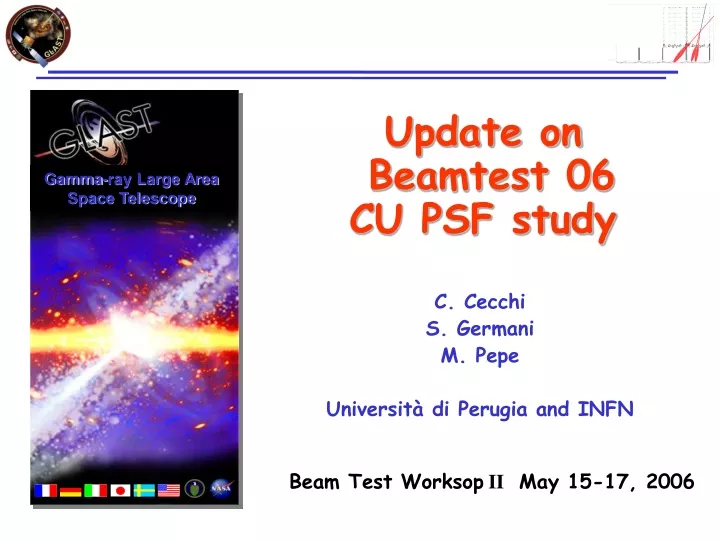 update on beamtest 06 cu psf study