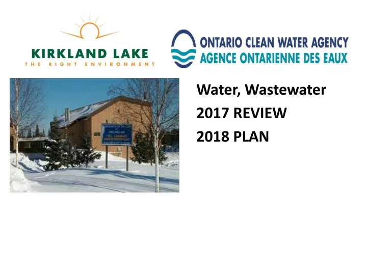 water wastewater 2017 review 2018 plan