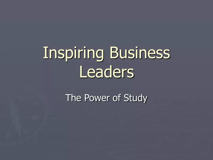 inspiring business leaders