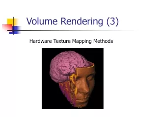 Volume Rendering (3)