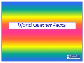 World weather facts!