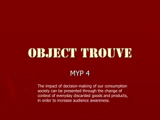 Object Trouve