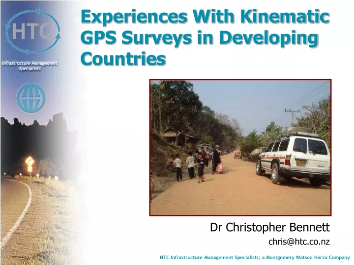 experiences with kinematic gps surveys in developing countries
