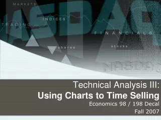Technical Analysis III: Using Charts to Time Selling