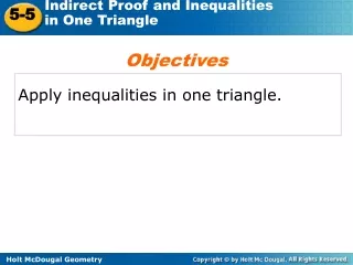 Apply inequalities in one triangle.