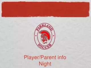 Player/Parent info Night