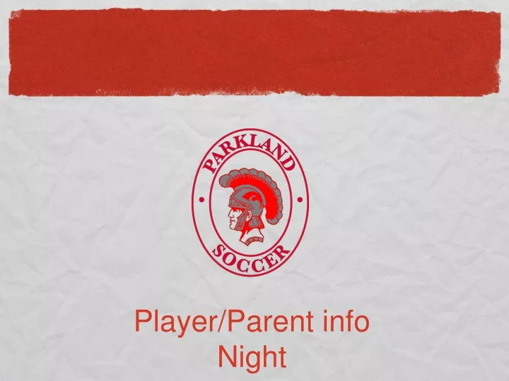player parent info night