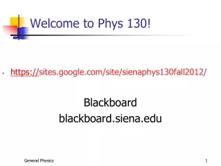 Welcome to Phys 130!
