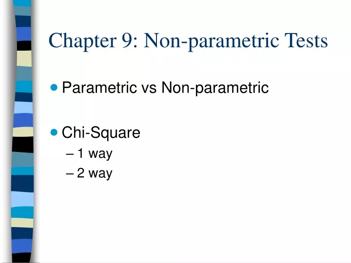 chapter 9 non parametric tests