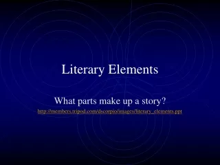 Literary Elements