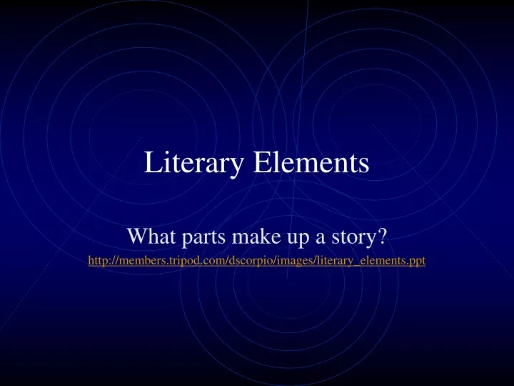 literary elements