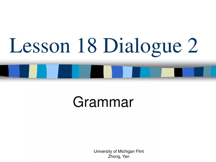 lesson 18 dialogue 2