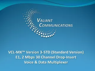 VCL-MX™ Version 3-STD (Standard Version) E1, 2  Mbps  30 Channel Drop-Insert