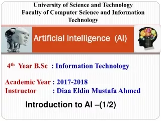 Artificial  Intelligence  (AI)