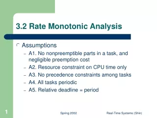3.2 Rate Monotonic Analysis