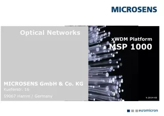 MICROSENS GmbH &amp; Co. KG Kueferstr. 16 59067 Hamm / Germany