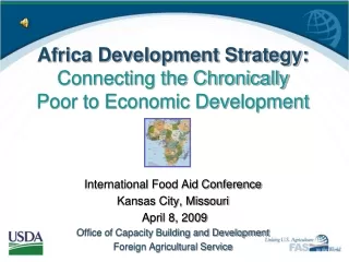 Africa Development Strategy: Connecting the Chronically Poor to Economic Development