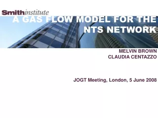 A GAS FLOW MODEL FOR THE NTS NETWORK