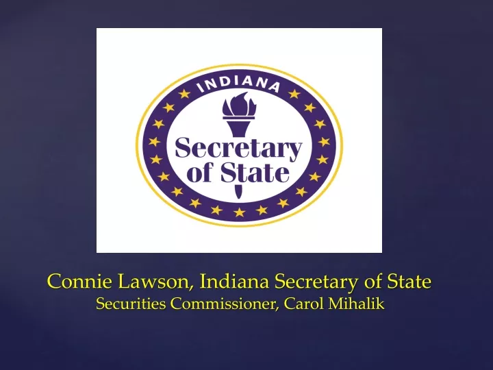 connie lawson indiana secretary of state