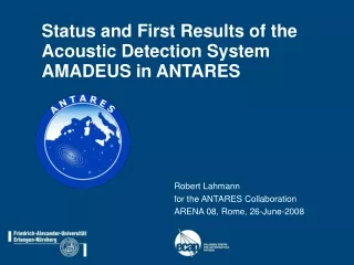 Status and First Results of the Acoustic Detection System AMADEUS in ANTARES